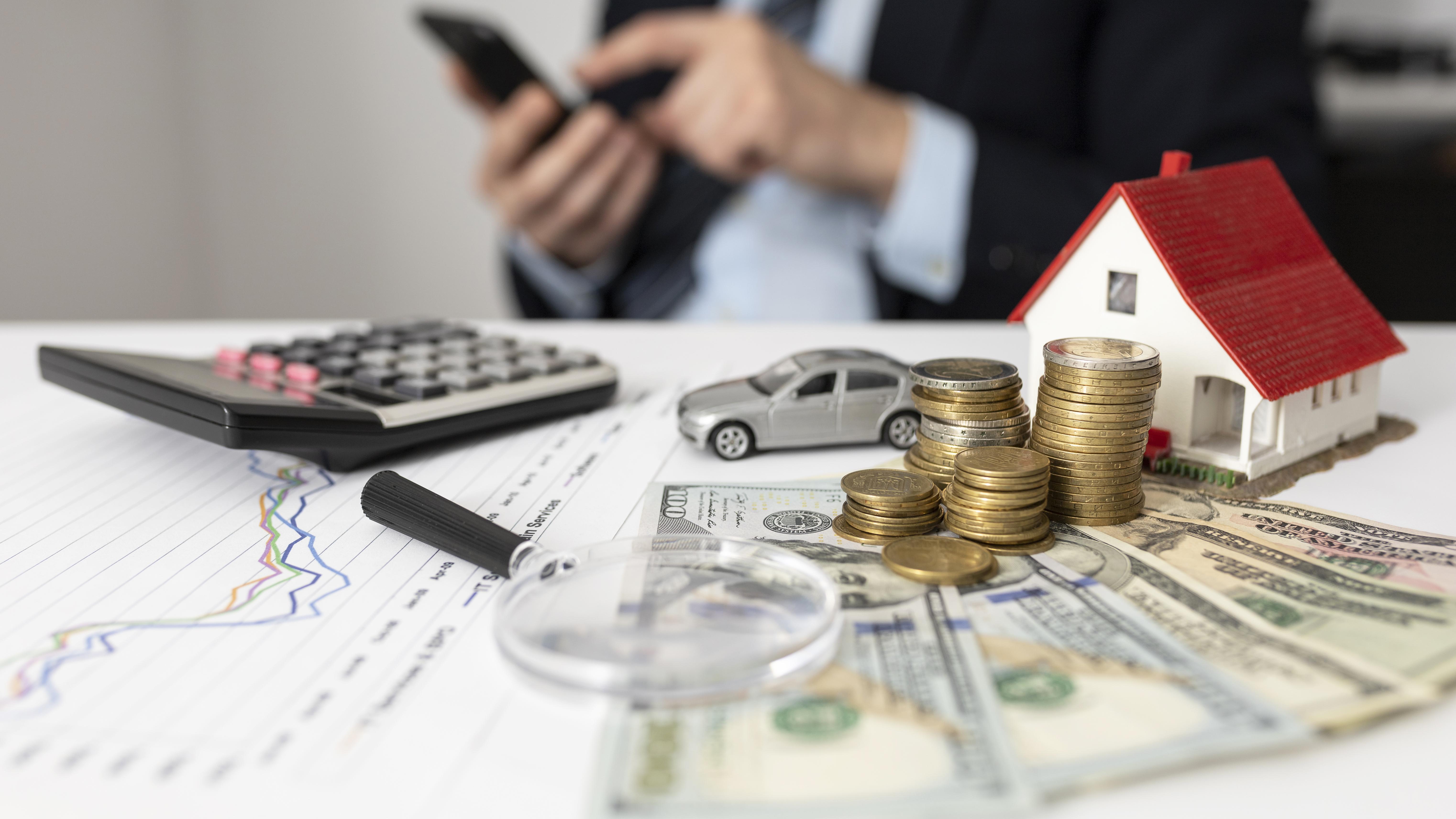 Home front view arrangement economy elements